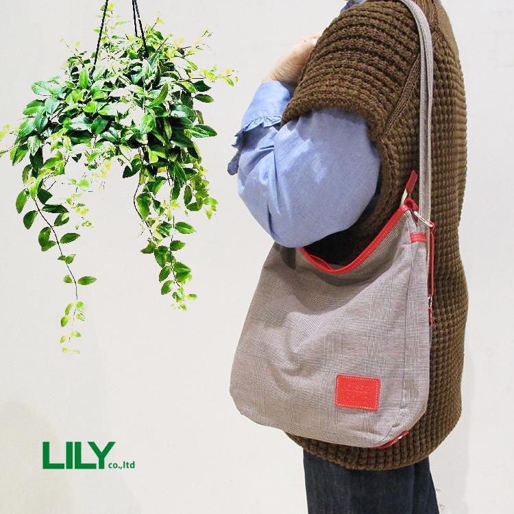 リリー LILY レッセフェール メルヴィー グレンチェック柄 綿 コットン