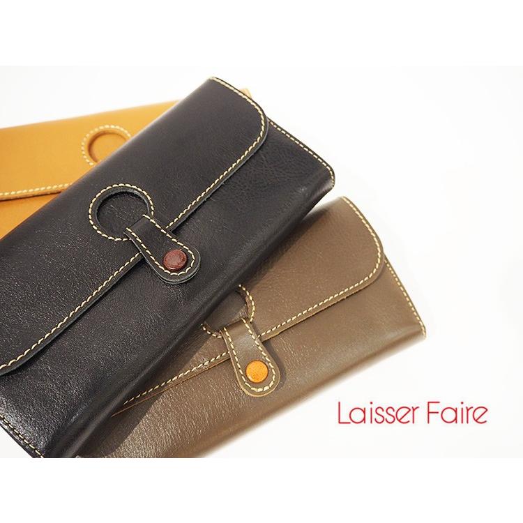 リリー LILY レッセフェール ホルボ 牛革 スナップ 長財布 Laisser