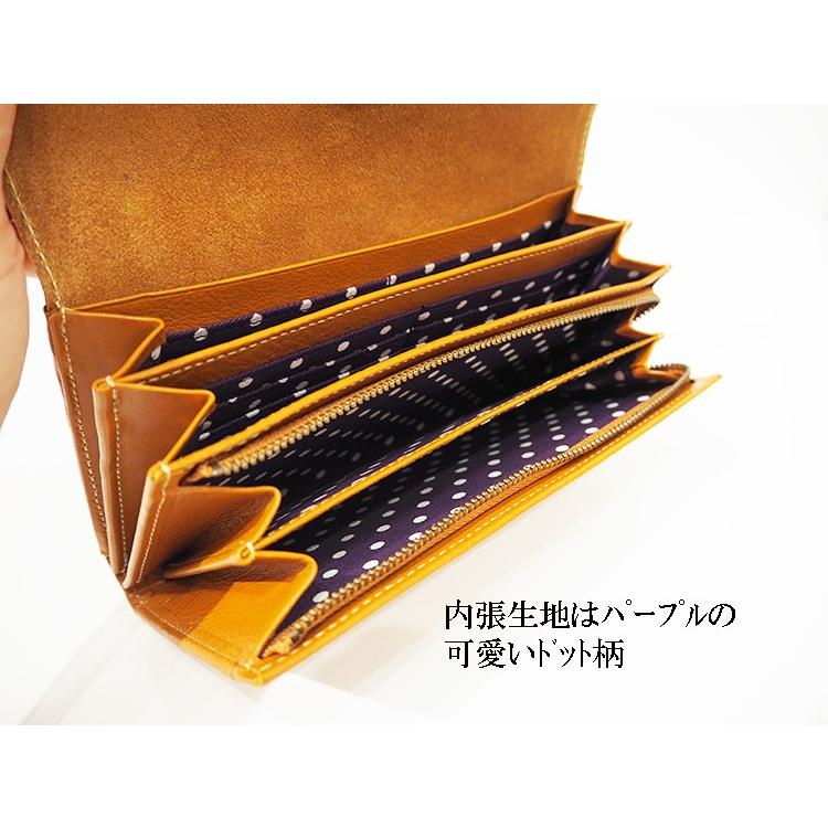 新品　LILY  Laisser Faire  本革　長財布　ペイズリー　ラメ trinityandunity-hand_lily-