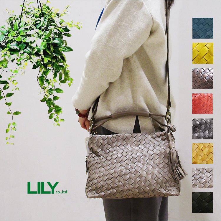 リリー LILY 馬革 メッサーラ ポニー レザー メッシュ 2WAY ミニ