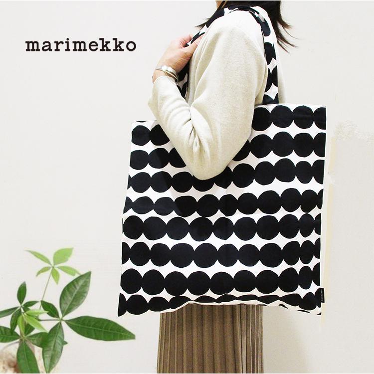 マリメッコ Marimekko 綿 コットン ファブリック トートバッグ エコバッグ ドット 水玉 プリント ラシィマット Rasymatto Bag ブラック 0655 Marimekko 0655 Trinityandunity 半田カバン店 通販 Yahoo ショッピング