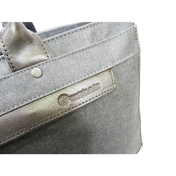 ✨美品✨ムスタッシュ トートバッグ 杢調ポリエステル レザー 底鋲 通勤 カーキ 71KwW4No3YL._UY350_.jpg