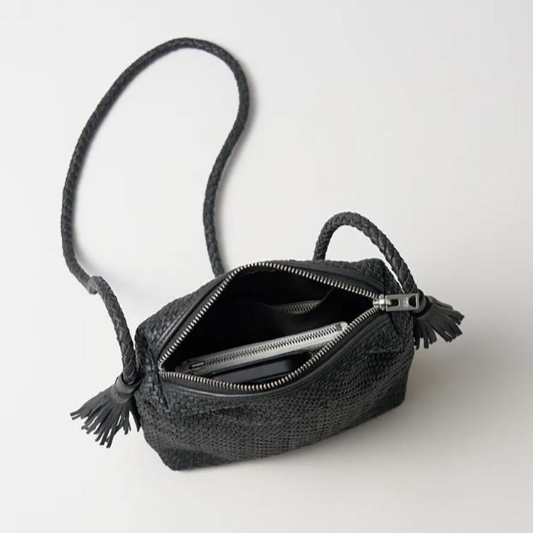 REN レン 本革 羊革 シープ メッシュ タッセル ミニ ショルダー REN レン 本革 羊革 シープ メッシュ タッセル ミニ ショルダー