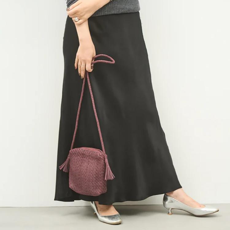 REN レン 本革 羊革 シープ メッシュ タッセル ミニ ショルダー REN レン 本革 羊革 シープ メッシュ タッセル ミニ ショルダー