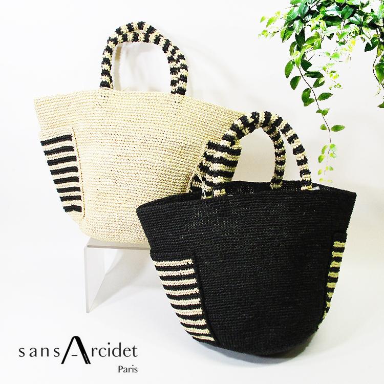 【まとめ買い】 BAG ANUANUA サンアルシデ Arcidet Sans MEDIUM カゴ ラフィア バッグ