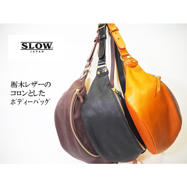 スロウSLOW OIL POLISHED WAIST BAG 栃木レザー