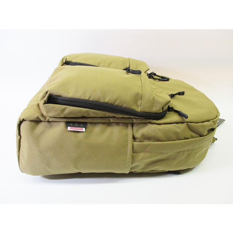 SML エスエムエル ナイロン リュックサック ダブルポケット デイパック USコーディラ PC収納可能 ビジネスバッグ 900079 | SML | 06