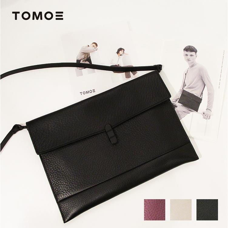 TOMOE トモエ バッグ 本革 牛革 シュリンクレザー サコッシュ クラッチ 