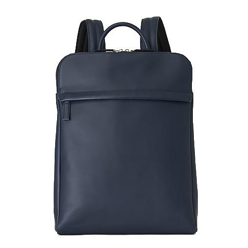 美品✨トライオン リュック ビジネス オールレザー 薄型 ネイビー A4可 TRION トライオン レザー ビジネスリュック バックパック 2WAY 15