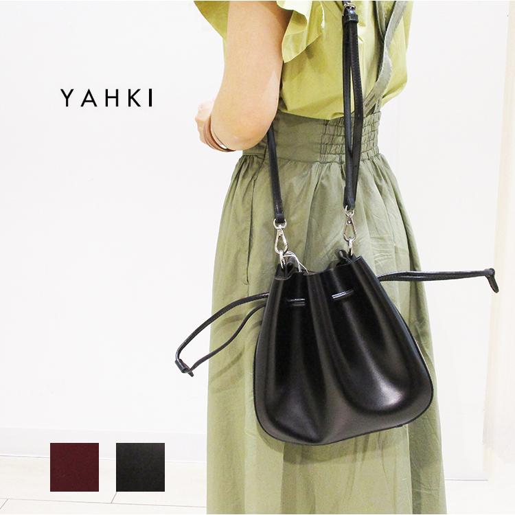 ヤーキ Yahki バッグ 本革 牛床革 レザー 2way 巾着ショルダーバッグ ハンドバッグ Yh 319 Yahki Yh319 半田カバン店 通販 Yahoo ショッピング