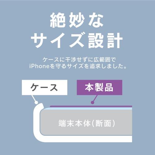 ajouter アジュテ iPhone 15 iPhone 14 Pro ブルーライト低減 ダイヤモンドカットガラス - ピンク | trinity | 04