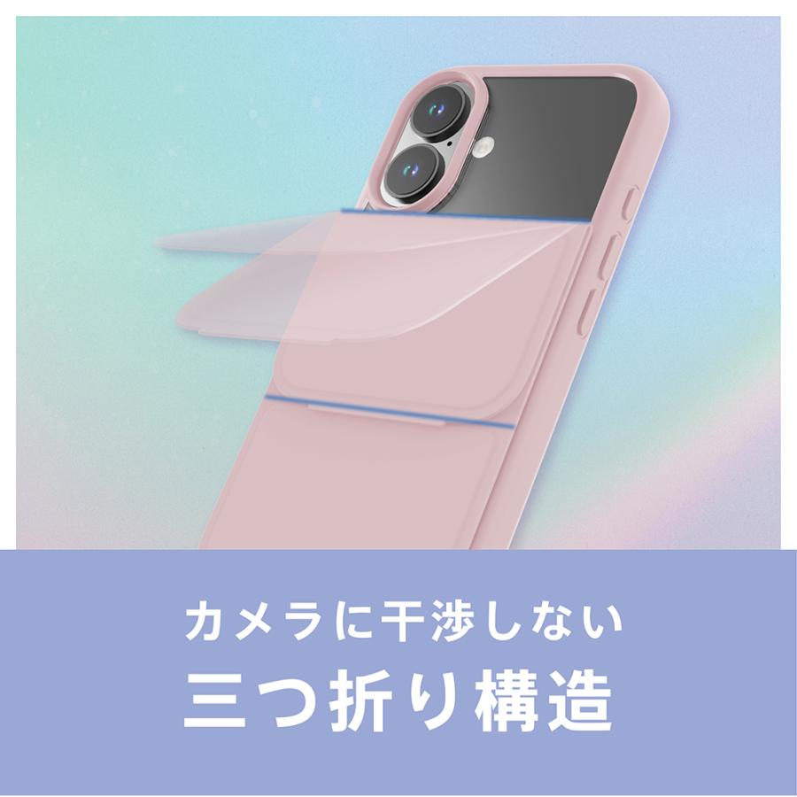 Simplism amulet iPhone 16 Vertical Flip ストラップリング付き 縦開き背面クリアフリップケース | simplism（スマホ） | 03