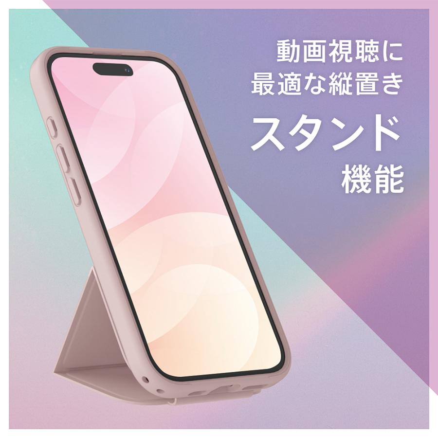 Simplism amulet iPhone 16 Vertical Flip ストラップリング付き 縦開き背面クリアフリップケース | simplism（スマホ） | 05