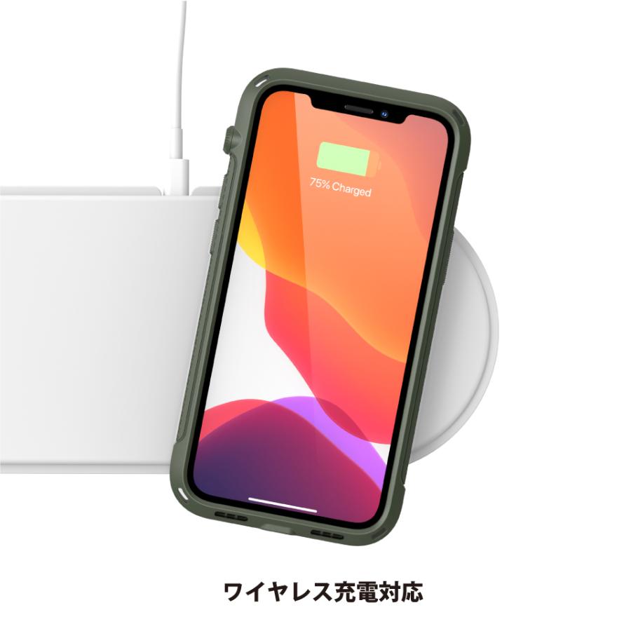 Catalyst カタリスト iPhone 12 mini用衝撃吸収ケース Vibeシリーズ アーミーグリーン｜trinitypremiumstore｜05