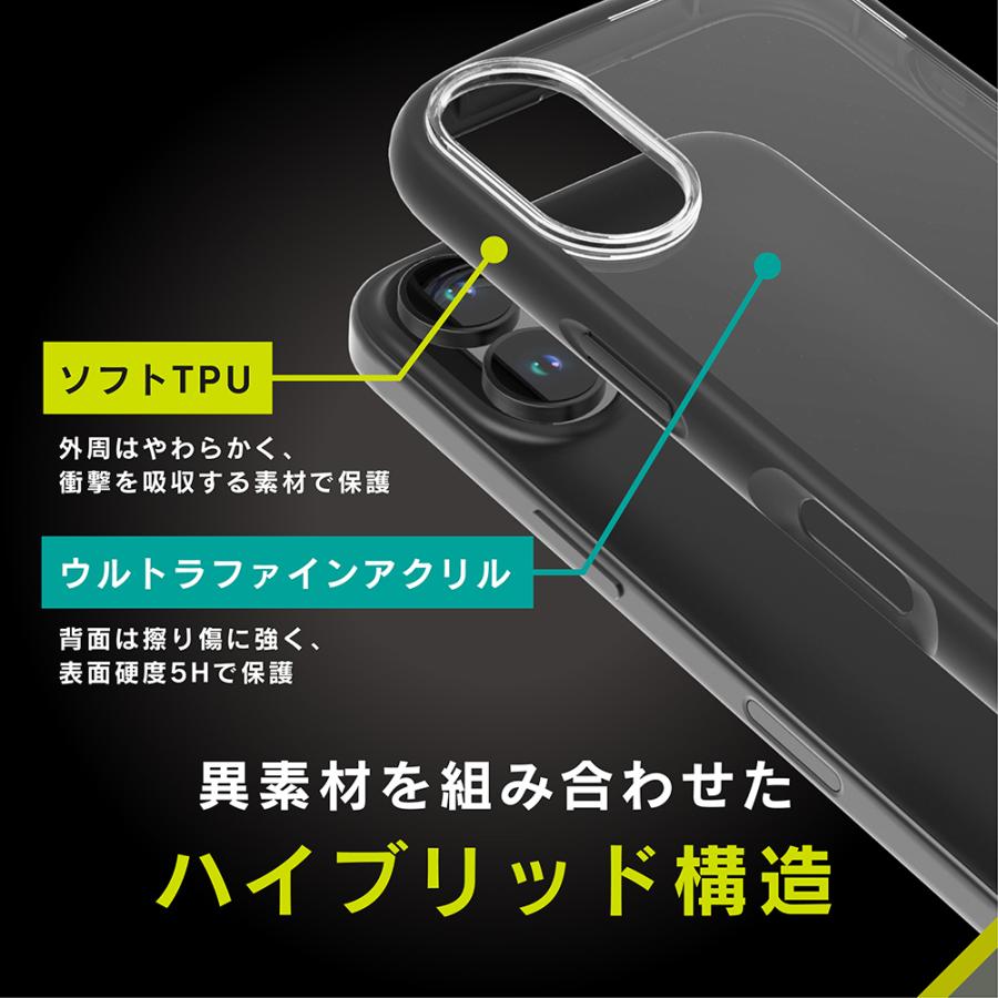 Simplism iPhone 16 LIGHT SHIELD 衝撃吸収 ハイブリッドクリアケース | simplism（スマホ） | 05