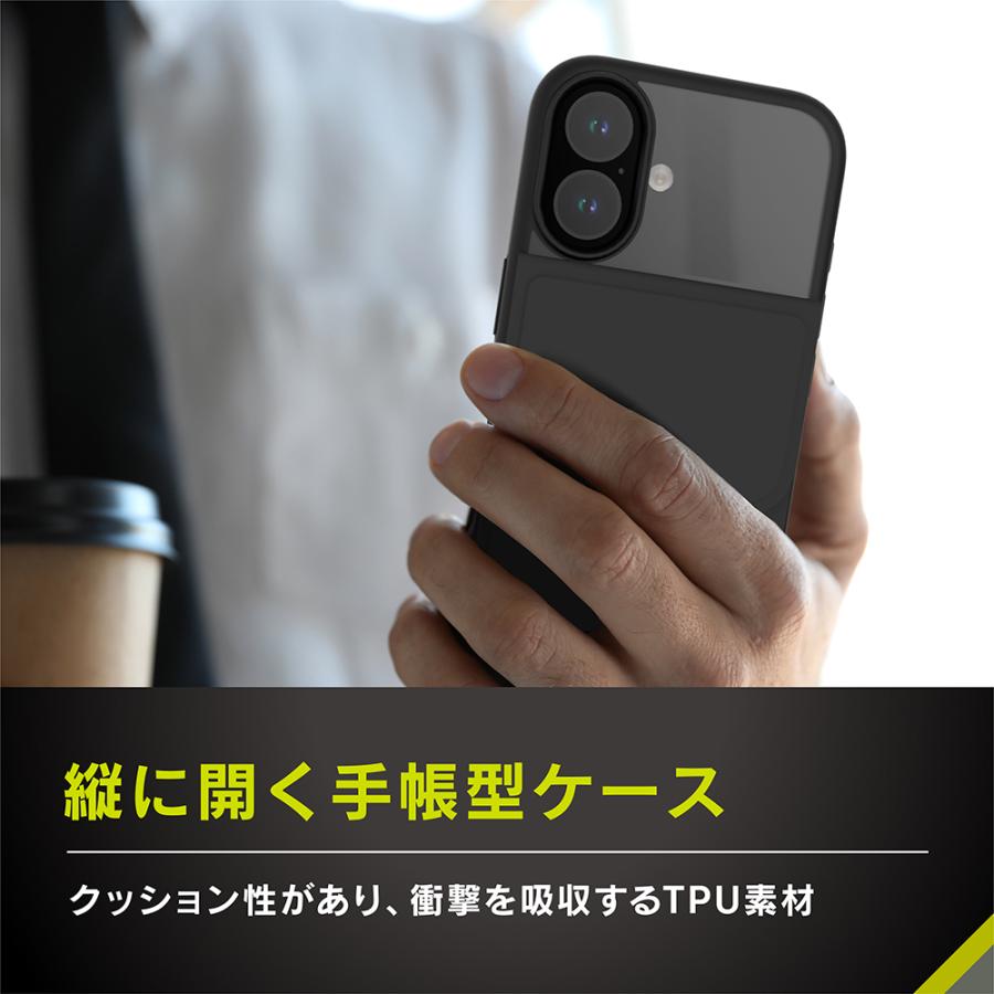 Simplism iPhone 16 Vertical Flip 縦開き背面クリアフリップケース | simplism（スマホ） | 02