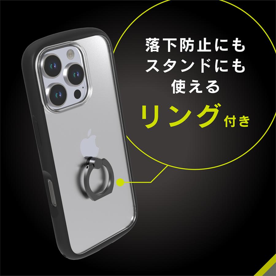 Simplism iPhone 16 Pro LIGHT SHIELD Hold ホールドリング付き 衝撃吸収 ハイブリッドクリアケース | simplism（スマホ） | 06