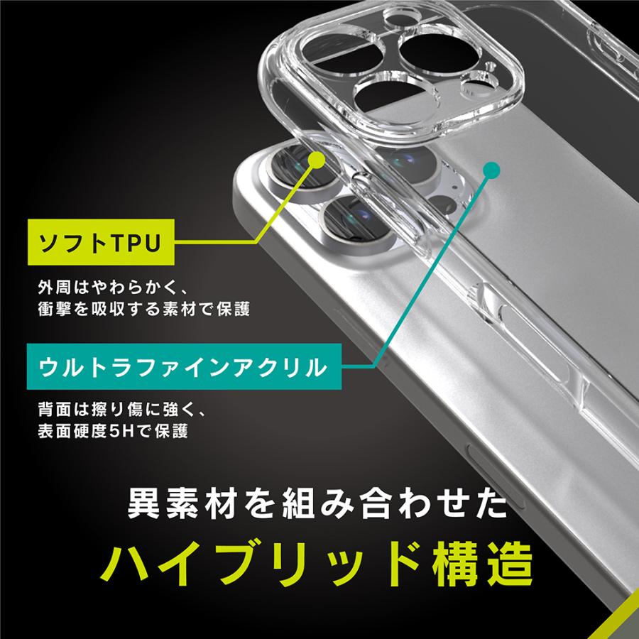 Simplism iPhone 16 Pro LIGHT SHIELD Solid 超精密設計 衝撃吸収 ハイブリッドクリアケース | simplism（スマホ） | 06
