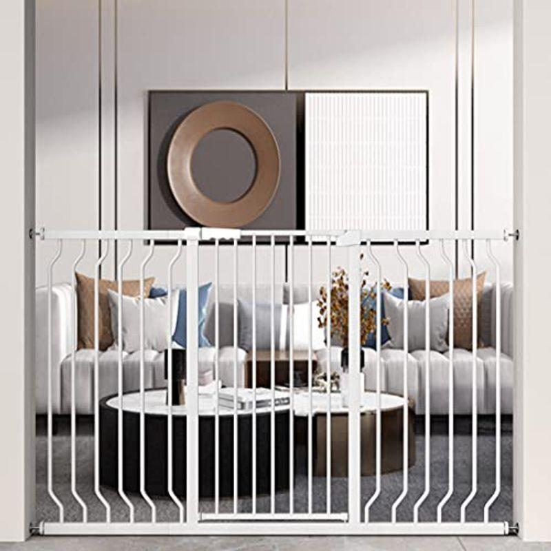 日本販売中 Unumum ベビーゲート ペットゲート 突っ張り式 ハイタイプ 高さ103cm オートクローズ機能 猫 犬脱出防止フェンス 前後90度開閉 クーポン最安値 Ssl Daikyogo Or Jp