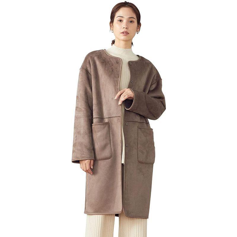 最も イズム コムサ Comme ブラウン M 12 25mw03 1 リバーシブルノーカラーフェイクムートンコート Ism Ca その他コート アウター Awacc Org