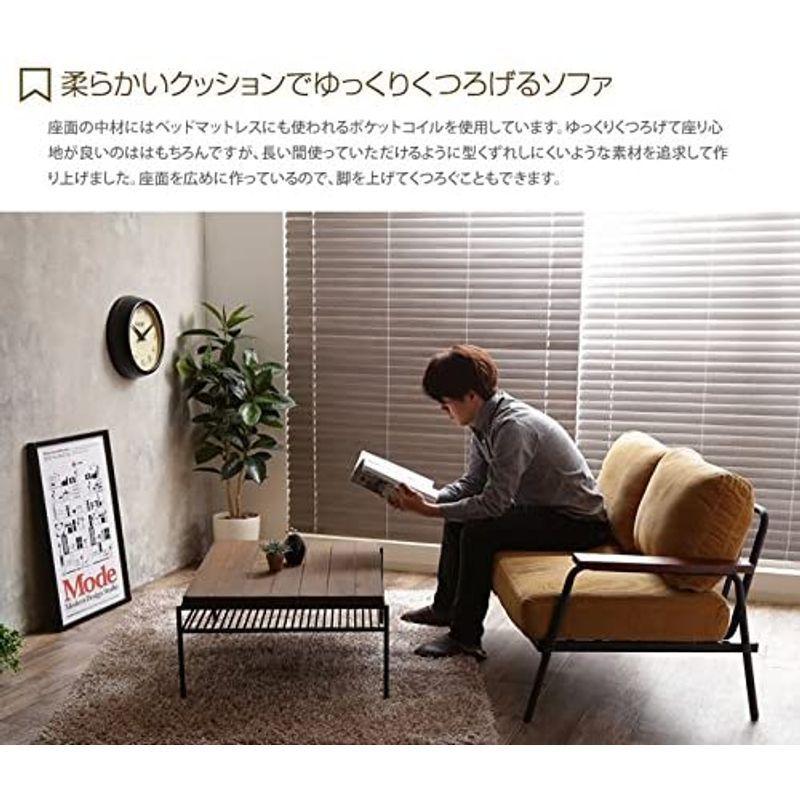 日本未入荷 2人掛けソファ グリーン 暖かみのあるコーデュロイが特徴の二人掛けソファ コーデュロイソファ かうちソファ ソファ