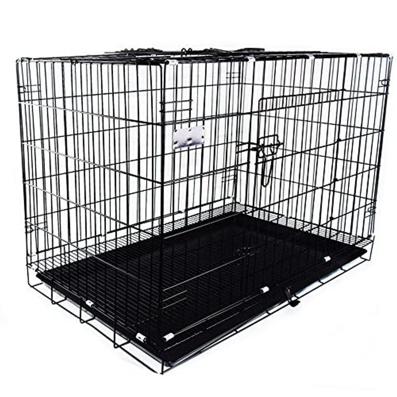 海外の正規 ペットケージ 犬 ゲージ Xl ペット サークルトレー付 網すのこ 折りたたみ式 すのこ 屋根付き 小型犬 中型犬 大型犬 ペット 幅91 最安値クラス Ssl Daikyogo Or Jp