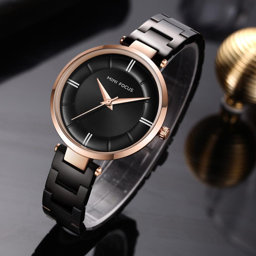 ブラック クォーツ腕時計 ステンレス 腕時計 青 ブルー ステンレス ミニ クォーツ カジュアル