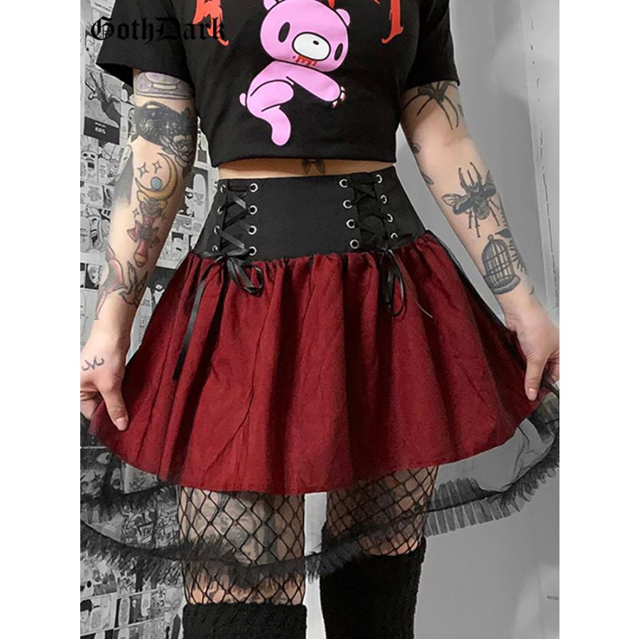 バンテージ 売れ筋商品|||スカート ミニ メッシュ ハイウェスト セクシー パッチワーク レディース