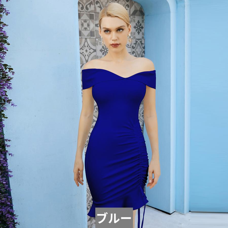 バンテージ ボディコン ドレス ミニ レース セクシー レディース_7