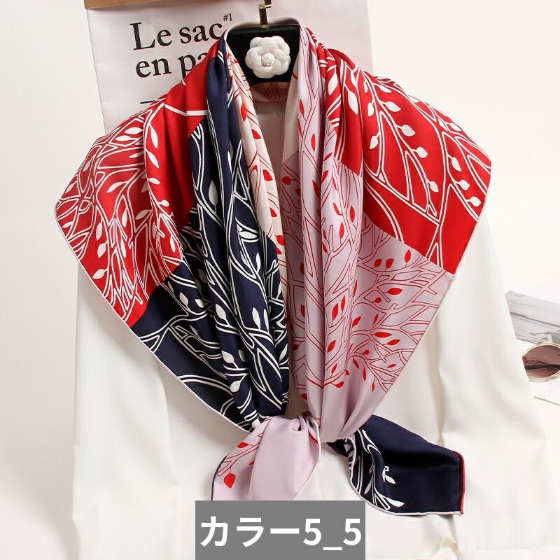 バンダナ ネッカチーフ スカーフ ショール スクエア シルク ショール レディース_10