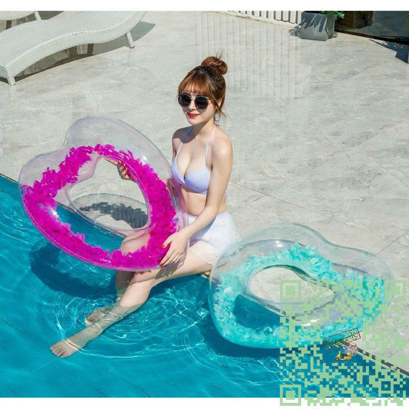 浮き輪 フェザーフロート 羽根 羽入り 可愛い ハートフロート ハート浮き輪 ハート型浮き輪 浮き輪 海水浴 プール ビーチ おしゃれ かわいい Sns インスタ映え 完成品
