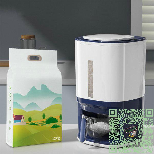 豪華ラッピング無料 穀物用気密米貯蔵容器ドライフード小麦粉シリアル26Lbsブルー ガラス瓶、キャニスター