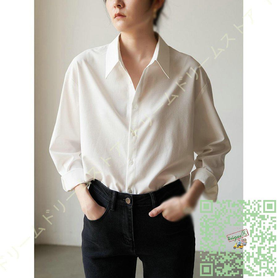 ワイシャツ レディース 事務服 ブラウス シャツ レディース 長袖 Vネック シャツブラウス 大人 エレガント シワにくい スタンドカラー スキッパー シャツ 同梱不可