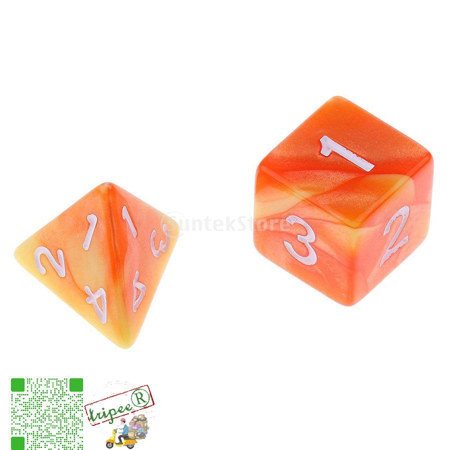 Yourandoll 7個 D10 サイコロ D12 16mm D4 D6 D 多面体のダイス D8