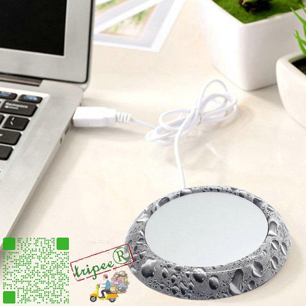 トリッピーセラミック ガラス カップ ウォーマー ヒート ティー マグ マット コースター キープ コーヒー ウォーム ヒーター 5w グレー 賜物