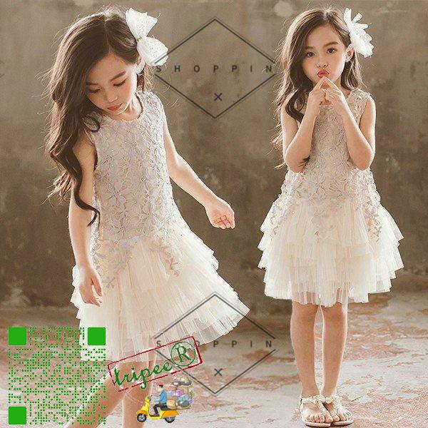 子供ドレス ワンピース 女の子 レースドレス チュール ノースリープ 可愛い 女児 キッズ 結婚式 フォーマル 発表会 ウエディング プレゼント 演出服 激安正規