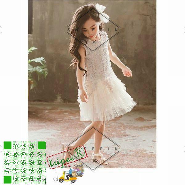 子供ドレス ワンピース 女の子 レースドレス チュール ノースリープ 可愛い 女児 キッズ 結婚式 フォーマル 発表会 ウエディング プレゼント 演出服 激安正規