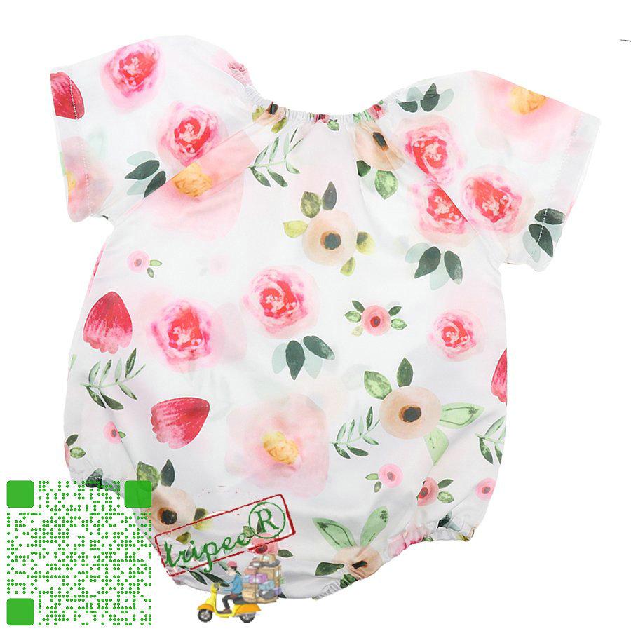 激安先着 トリッピー赤ちゃんのrompersワンピース半袖花爆帯スーツワンピース80センチメートル 子ども服