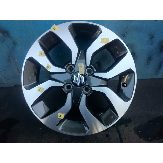 ソリオ MA36S に着用 中古 純正アルミホイール 1本のみ 15×5J 4穴、100