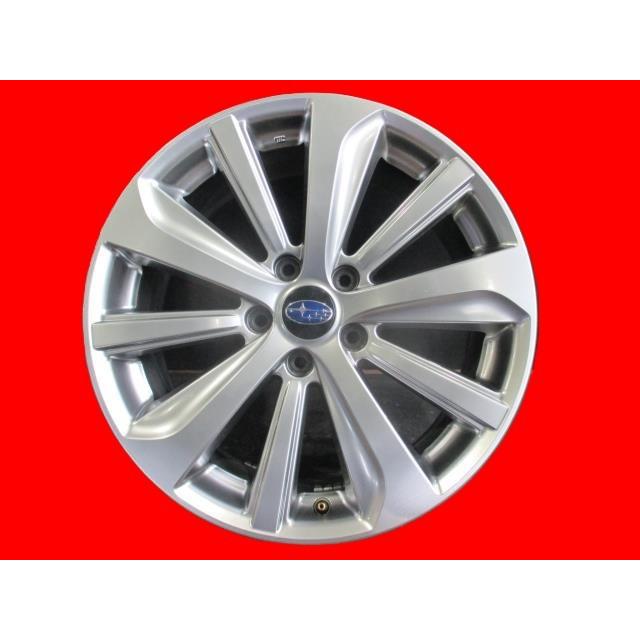 中古 アルミホイール 18×7.5J 5穴 114.3 +55 2019年 1本 スバル純正 