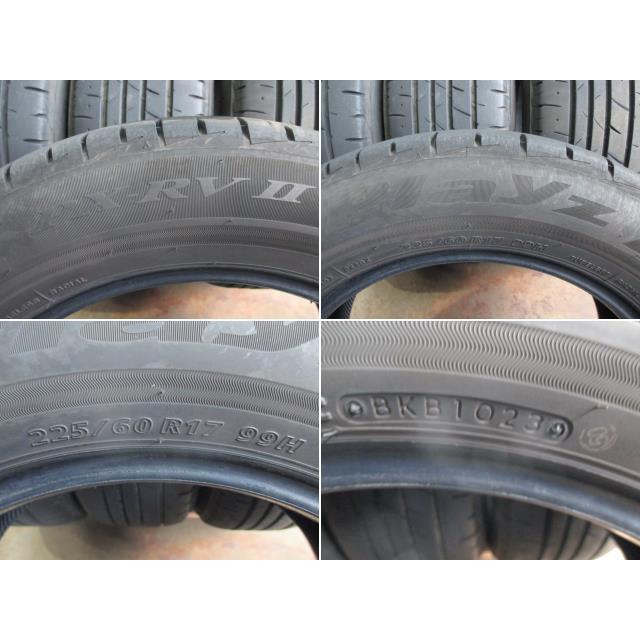 225/60/17 中古 夏タイヤ 2023年 7分目 4本セット BS ※個人宅には