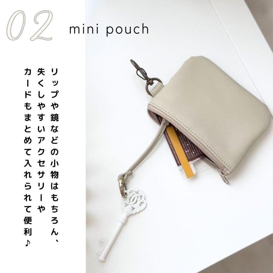 ショルダーバッグ 3点セット】ベーシックカラー ダブルポケット 合皮