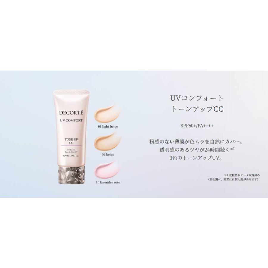 コスメデコルテ UVコンフォート トーンアップCC AQローション セット UV コンフォート トーンアップCC 01 light beige | DECORTÉ