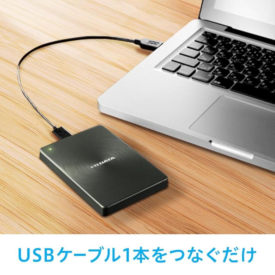 アイ・オー・データ HDD ポータブルハードディスク 2TB USB3.1Gen1
