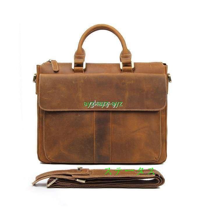 オンライン超安い 希少色 メンズバッグ ビジネスバッグ 鞄ハンドバッグ 超大容量 本革 メンズ ブリーフケース 14pc B4対応 2way 厚手牛革 プルアップレザー 経年変化 Yo A 33 メーカー直販店 Manpredict Com