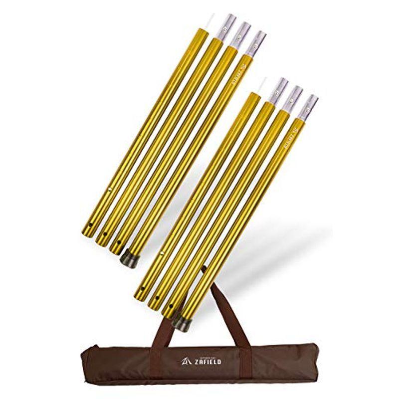 ヘルシ価格 Zafield タープポール アルミ テント ポール 極太ポール 直径3 3cm 高さ調整可能1 280cm 2セット ゴー 訳あり新品 Www Superavila Com