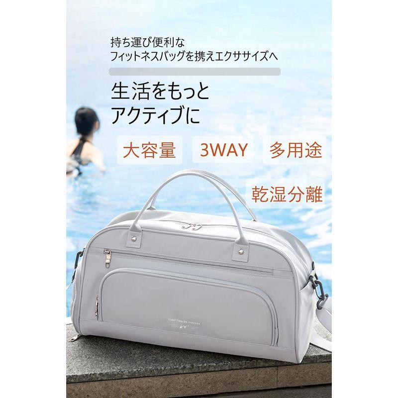 Kutetout ボストンバッグ レディース スポーツバッグ ジムバッグ 旅行バック 大容量 防水 かわいい 斜めがけ 3way 乾湿分離 ダッフル バッグ Www Architectes Aup Com