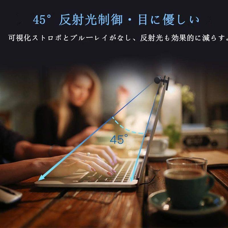 Quntis デスクライト Led モニターライト クリップ式 ノートパソコン専用 Usbライト バーライト 3種色温度 10段階輝度 モニ トリプルk 通販 Yahoo ショッピング