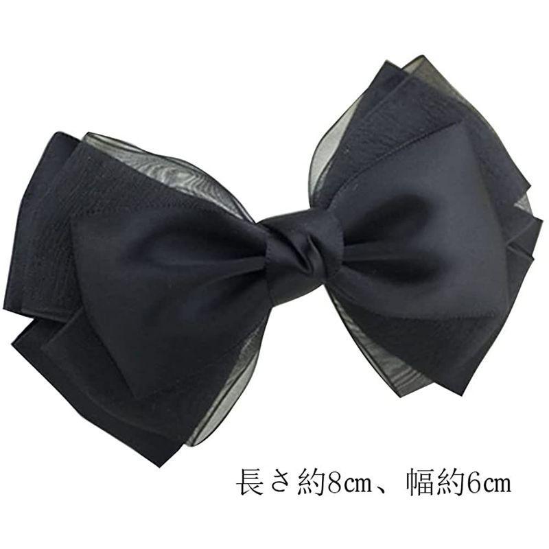 いいスタイル Misaki かわいい 立体 リボン シューズクリップ 2個入り シンプル 靴飾り 黒 靴アクセサリー ワンタッチ着脱 結婚式 パーティー Aynaelda Com