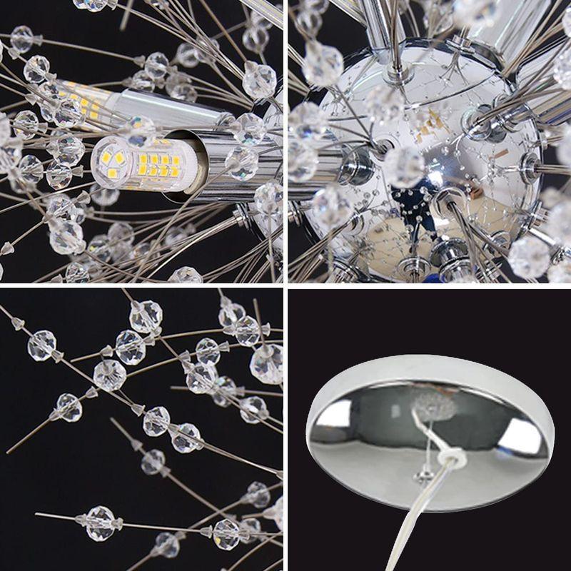 安い Kelly シャンデリア クリスタル照明器具 8灯おしゃれ花火ペンダントライト 6畳 8畳 10畳 Led電球付き ロビー ダイニングルーム シャンデリア Oroagri Eu